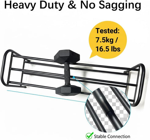 3-Tier 9.4" Closet, 17.3"-31.5" Expandable Shoe Rack, Ultra-Slim Metal Shoe Shelf for Entryway & Adjustable Length