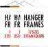 Ywlake Magnetic Poster Hanger - 24x36, 24x18, 24x32 Wooden Magnet Print Posters Dowel Scroll Hanger Kit (Black)