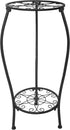 NOAMOO Metal Plant Stand 2 Tier Indoor Outdoor, Tall Flower Pot Shelf Rustproof