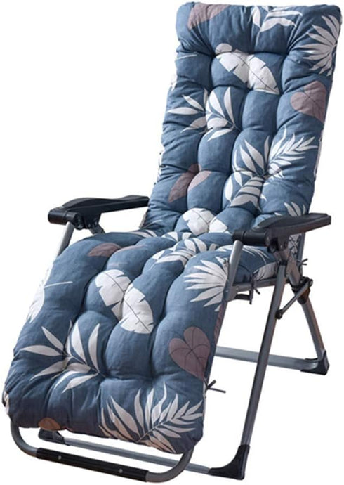 Moonase 67 Inch Patio Lounge Chair Cushion, Indoor/Outdoor Floral Printed Lounger Cushions with
