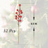 50 Pack 6.5 Inch LLZLL Berry Stems for Christmas Tree Christmas Berries Stems Artificial Red Berry Picks for Xmas