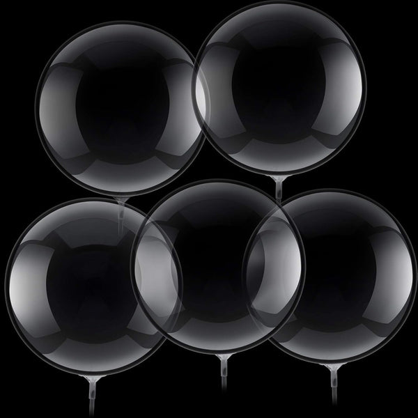 Sumind 30 Pieces Bubble Transparent Bobo Balloons, Crystal Clear Balloons for Birthday Party, Christmas, 18 Inches