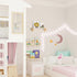 16 Inch-Small AZSKY Floating Nursery Book Shelves-Natural Wood Bookshelf for Kids Room Bookshelf Wall Mounted for Baby