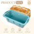 Silicone Bread Loaf Pan, 2 PCS Rectangular Non-Stick Baking Mold for Oven, Easy Release