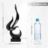 Paytonture Black Fire Flame Sculpture, Modern Abstract Resin Statue, Art Statue Home Decor for Living Room TV Stand