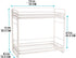 zccz 2-Tier Bathroom and Kitchen Organizer, Easy Assembly Storage in White Cream Color for Countertop