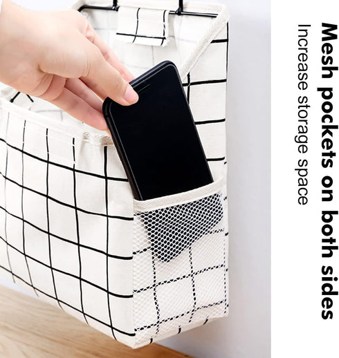 Fantasyon Wall Hanging Storage Bag, Waterproof Over The Door Closet Organizer for Bedroom, Bathroom, Black