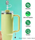 (3 +3) 3PCS Nuozme Straw Cover 10mm for Stanley Tumbler Cup, Reusable Straw Cap Topper with 3 Initial Letter Charms,