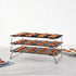 Restaurantware Met Lux 15.7 x 9.8 x 8.3 Inch Wire Baking Rack Set, 3-Tier Stackable Oven Wire Rack Set