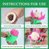 5 Pieces Dumpling Maker Set - Bun Maker, Steam Filled Plastic Mold, and Filling Spoon for Cooking (Green, Pink)