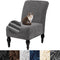 HFCNMY Armless Chair Cover,Stretch Velvet Armless Accent Chair Cover Slipcover Soft with Elastic