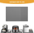Silicone Coffee Mat with Raised Edges, 24'' x 16'' Coffee Bar Mat for Countertops, Fits Under Coffee Maker, Dish Drying