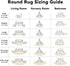 5 OLANLY Ivory Round Rugs for Bedroom - Machine Washable, ft Circle Area Rugs for Living Room, Soft and Fluffy Shaggy