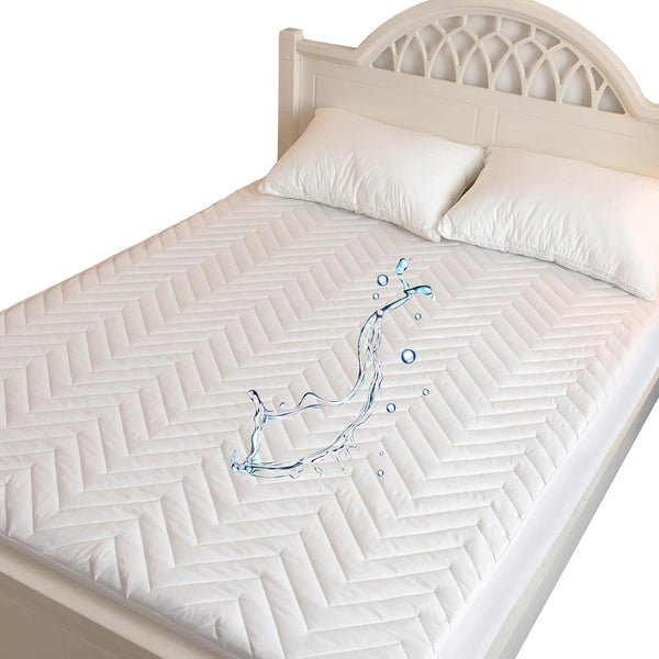 Quilted Waterproof RV King Mattress Protector Pad for 72x80 Narrow King Bed, Elastic Pocket Fitted Sheet Style Cover