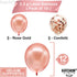KatchOn Giant Rose Gold 19 Balloon, 40 Inch Birthday Balloons with Confetti for Happy 19th Birthday