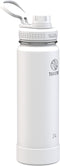 Takeya Actives 24 oz Vacuum Insulated Stainless Steel Water Bottle with Spout Lid, Arctic