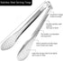 6 Pack Buffet Tongs, Stainless Steel Serving Tongs, 7 Inch, 9 Inch, 12 Inch Serving Utensils