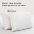 2 Pack Waterproof Pillow Protectors Standard 20x26 Inches Smooth Zipper Premium Encasement Covers Quiet Cases Set White 100% Liquid Protection