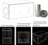 Oloxayi (10 6.3 6.3 inches) Extra Large Trash Bag Dispenser for Kitchen Cabinet,Wall Mount Trash Bag Dispenser Roll