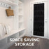 HOME GENIE Over The Door Shoe Organizer, 24 Breathable Mesh Pockets, Closet Rack Storage Holder