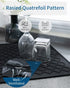 AMOAMI Dish Drying Mat - Silicone Drying Pad - Heat Resistant Kitchen Gadget - Black (12" x 16")