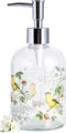 Topadorn 17oz Glass Soap Dispenser with Plastic Pump for Kitchen and Bathroom,