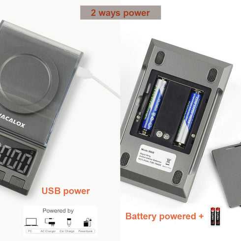 Digital Milligram Scale, NEWACALOX 100g x 0.001g High Precision Jewelry Scale, Portable for Reloading