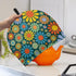 Brown Mandala Teapot Cozy, Insulated Kettle Cover for Keeping Warm, Ethnic Style Decorative Tea Pots Cozy