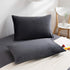 NTBAY 2 Pack Zippered Velvet Pillowcases, Super Soft Cozy Luxury Flannel, 20x30 Inches, Charcoal Grey