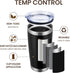 MEWAY 20oz Double Wall Vacuum Insulated Travel Mug, Stainless Steel Tumbler with Lid and Straw, Black