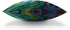 Moslion Peacock Feather Pillow Case 18" x 18" Inch Cotton Linen Throw Pillow Case Home Decorative Oil Painting Feathers