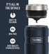 16oz, Commuting THERMOS Stainless King Vacuum-Insulated Stainless Steel Tumbler - Midnight Blue - Insulated Coffee