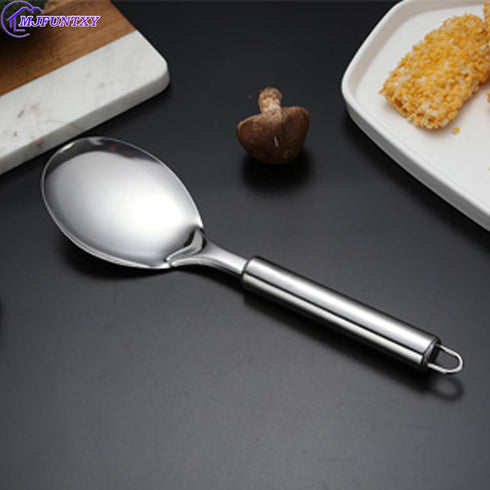 Cooking Utensils Set - 5pcs Stainless Steel Kitchen Utensils Set, Slotted Spoon, Slotted Spatula, Large Spoon, Soup