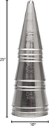 Ateco 850 - 10 Piece Stainless Steel Pastry Tips Closed Star Tube Set, Sizes 0 - 9