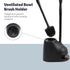 Casabella Bowl Brush & Plunger Combo - Heavy-Duty Toilet Plunger and Cleaning Brush, Ergonomic Handles, Durable Bowl