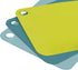 Joseph Joseph Duo Set of 3 Double-Sided Colour Coded Chopping Board Mat Set, Flexible, Easy to Store, Dishwasher-Safe - Opal by Joseph Joseph