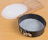 Webake Springform Pan Set 7 Inch Cheesecake Pan Leakproof Round Baking Cake Mold with 30 Pcs Parchment Paper Liners
