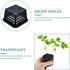 YARDWE 10pcs Heavy Duty Filter Plant Net Pots - Black Slotted Mesh Cup for Hydroponics and Orchids