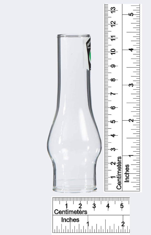B&P Lamp TINY Clear Glass Chimney, 1 1/4 Inch Base by 4 1/2 Inch Tall for Miniature Oil Lamps