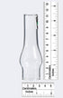 B&P Lamp TINY Clear Glass Chimney, 1 1/4 Inch Base by 4 1/2 Inch Tall for Miniature Oil Lamps