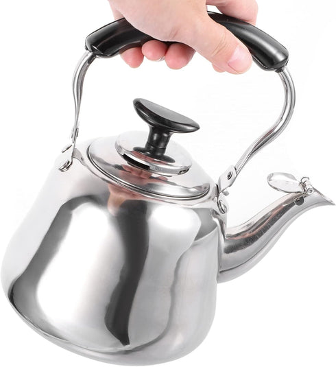 Luxshiny 1pc Chirping Kettle, Whistling Tea Kettle for Loose Leaf Tea, Stainless Steel Stovetop Teapot