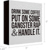 Barnyard Designs Coffee Sign - Inspirational Wood Box Sign - Funny Office Kitchen Desk Decoration Gift for Coffee Lovers