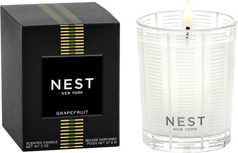 NEST New York Grapefruit Scented Votive Candle - 2 oz - Up to 28-Hour Burn Time - Reusable Glass Vessel