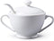 WM Bartleet & Sons 1750 Traditional Porcelain Sugar Bowl with Lid & Spoon, White