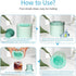 3D Cylinder Ice Cube Mold, Easy-Release Ice Bucket Trays, 60 pcs Small Size Blue Ice Maker