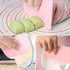 Dough Bowl Scraper Silicon Pastry Scrapers - 4 Packs of Food Grade PE Backing Dough Blenders for Cooking