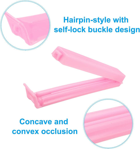 PATIKIL Sealing Clips, 4.3 Inch, 20 Pack Reusable Plastic Bag Clamp Sealer for Food Storage