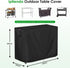 PC3404S Cart,Black-46''L 25''W 39''H Outdoor Grill Table Cover for Royal Gourmet Rolling Dining Table, Waterproof Cart