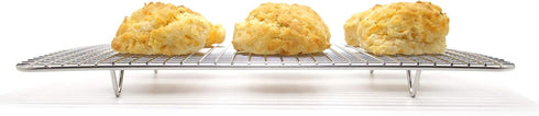 KITCHENATICS Small Cooling Rack for Cooking & Baking, Oven Safe Stainless Steel, Fits Quarter Sheet Pan, 8.5" x 12"