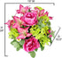 Admired By Nature Spring Bush Artificial Hydrangea Flowers, Orchid